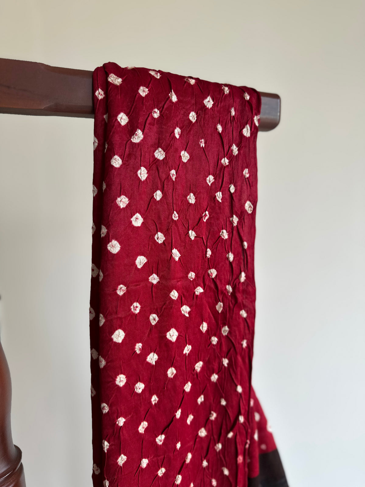 Blood Red Pure Modal Silk Saree