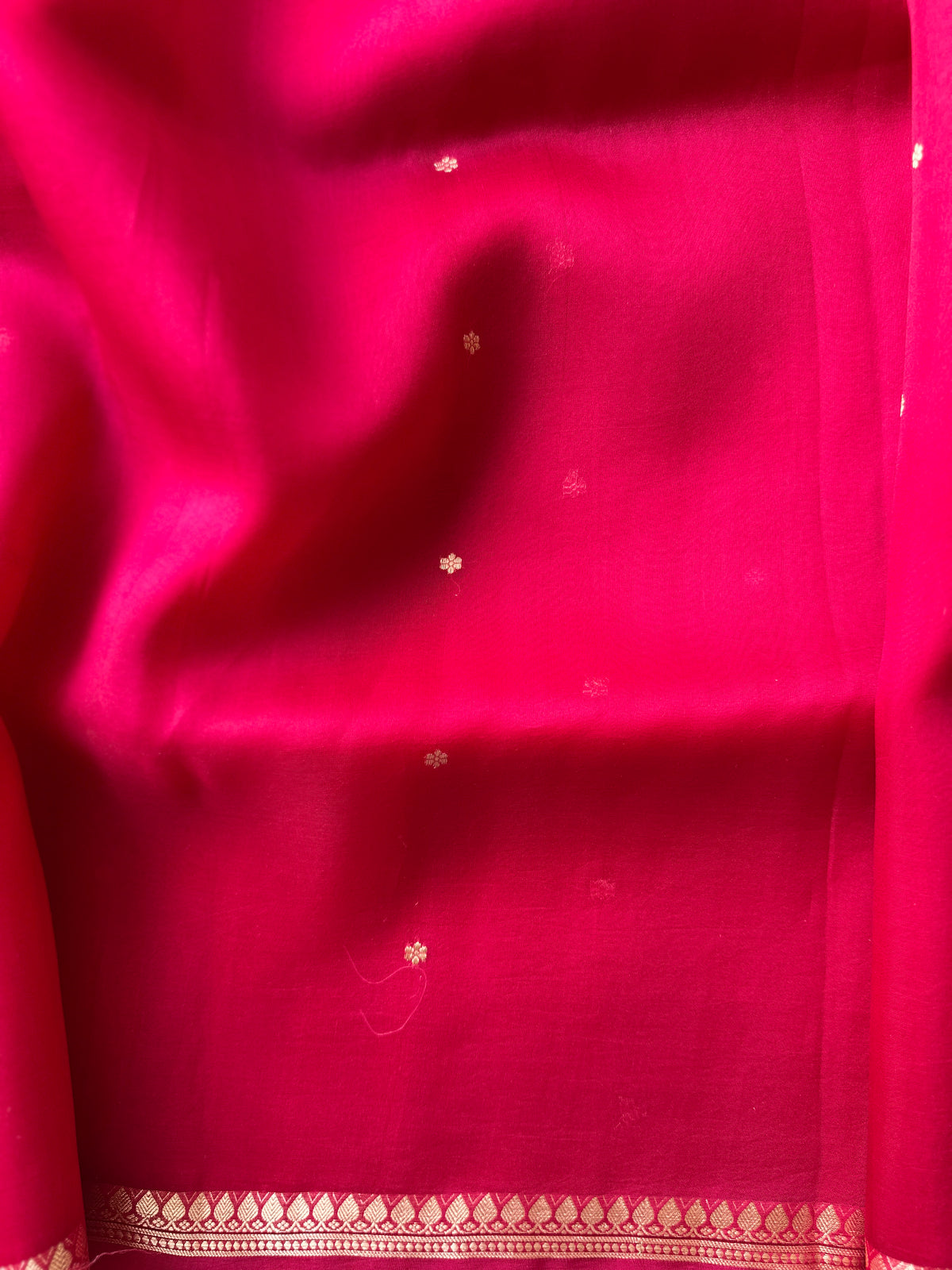 Pink Handwoven Pure Kota Organza Saree